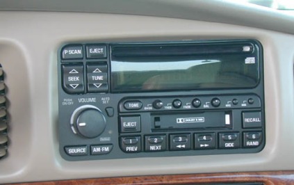 2000 Buick LeSabre Audio System Controls
