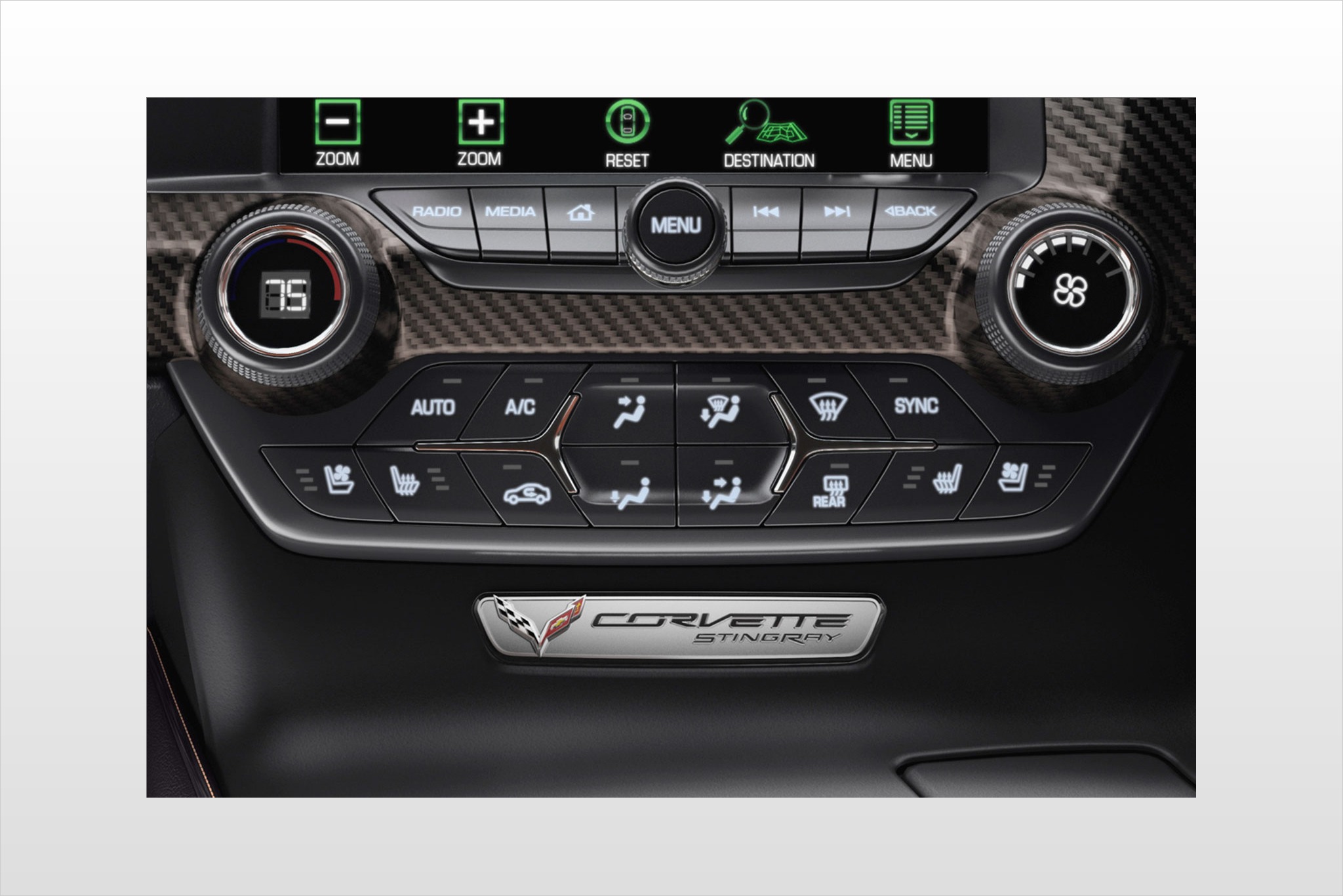 2016 Chevrolet Corvette Stingray Z51 w/3LT Coupe Center Console