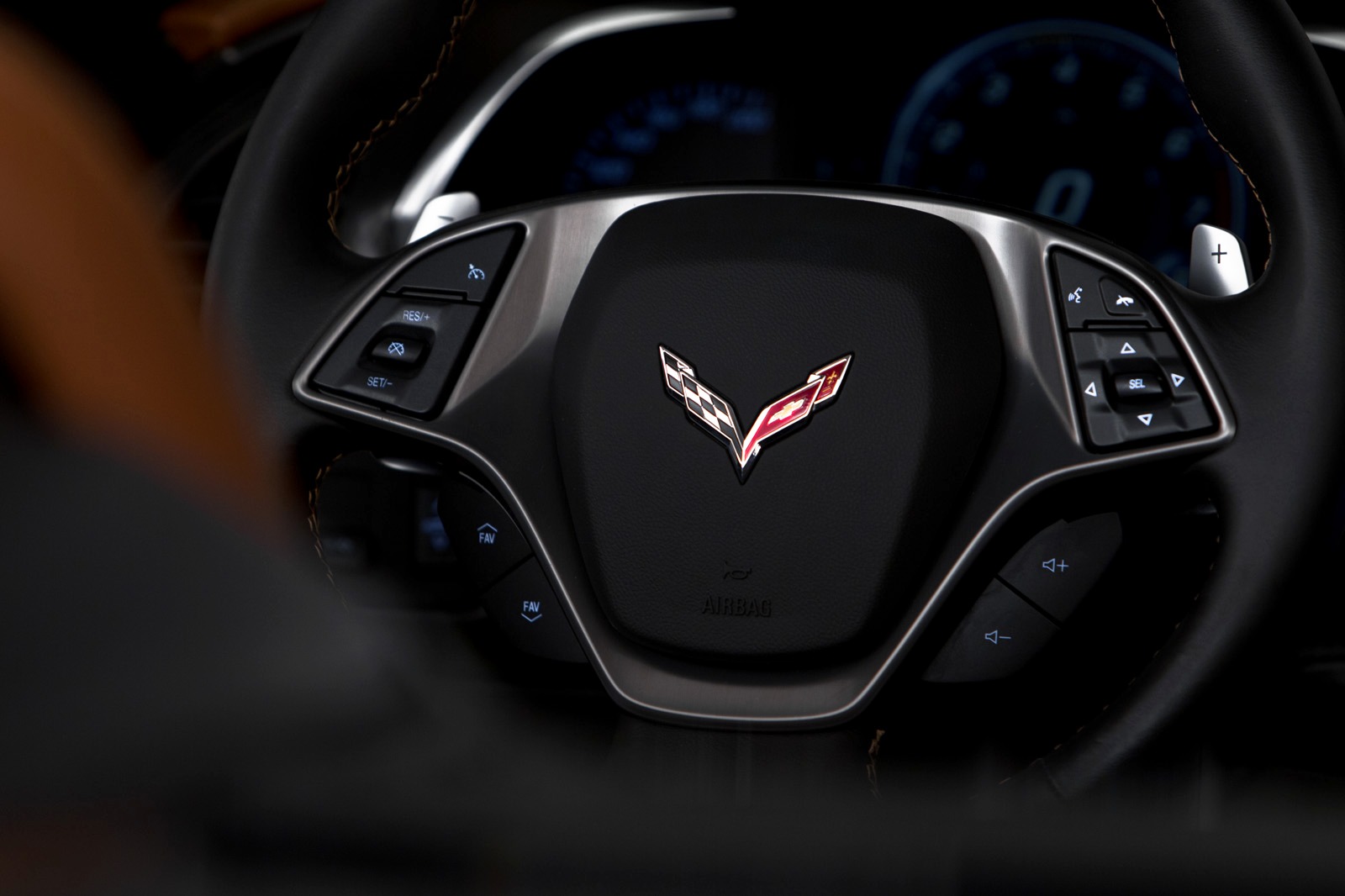 2017 Chevrolet Corvette Stingray w/3LT Convertible Steering Wheel Detail