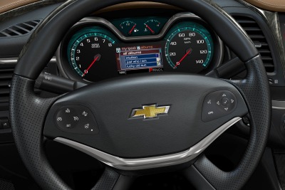 2014 Chevrolet Impala LTZ Sedan Steering Wheel Detail