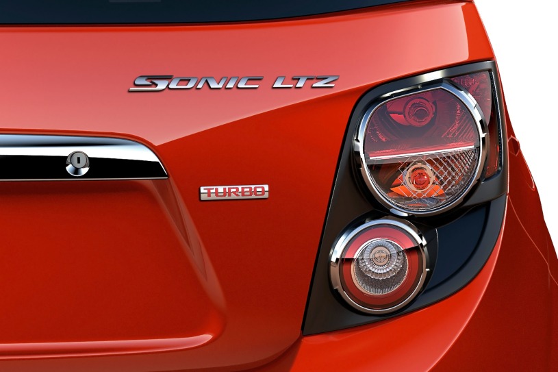2012 Chevrolet Sonic LTZ 4dr Hatchback Rear Badge