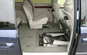 2005 Chrysler Town and Country Limited Rear Interior