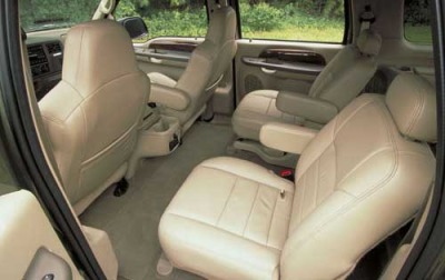 2002 Ford Excursion Limited Rear Interior