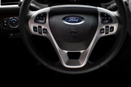 2014 Ford Explorer Limited 4dr SUV Steering Wheel Detail
