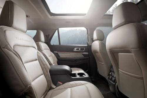 2018 Ford Explorer Platinum 4dr SUV Rear Interior