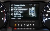 2011 Ford F-250 Super Duty Lariat Crew Cab Information Display Detail