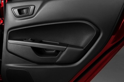 2013 Ford Fiesta Titanium Sedan Interior Door Trim Detail