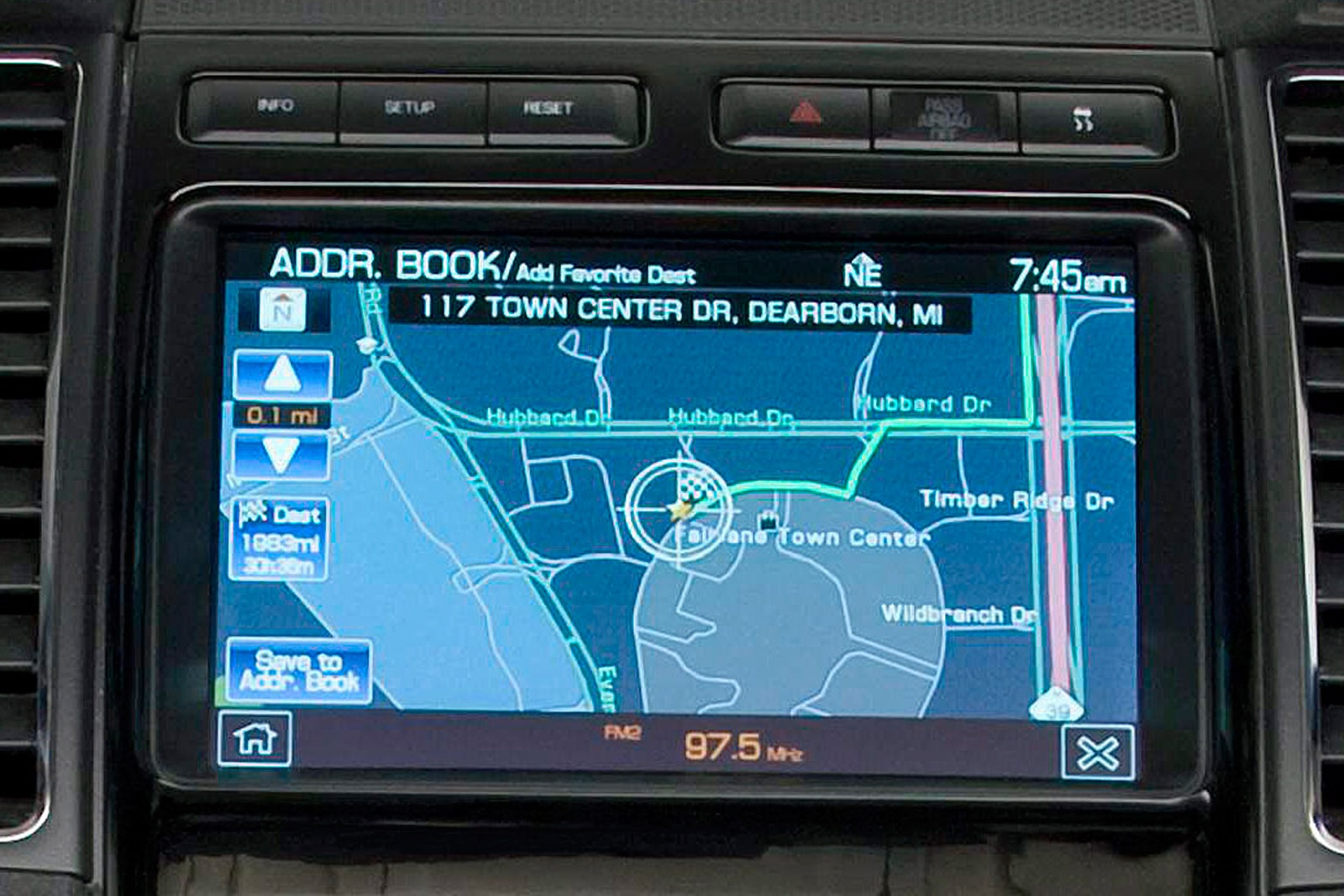 2010 Ford Taurus SHO Sedan Navigation System