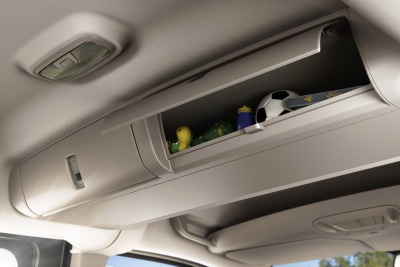 2014 Ford Transit Connect Wagon Titanium Passenger Minivan Overhead Storage Bin Detail