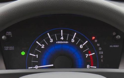 2012 Honda Civic HF Tachometer Detail