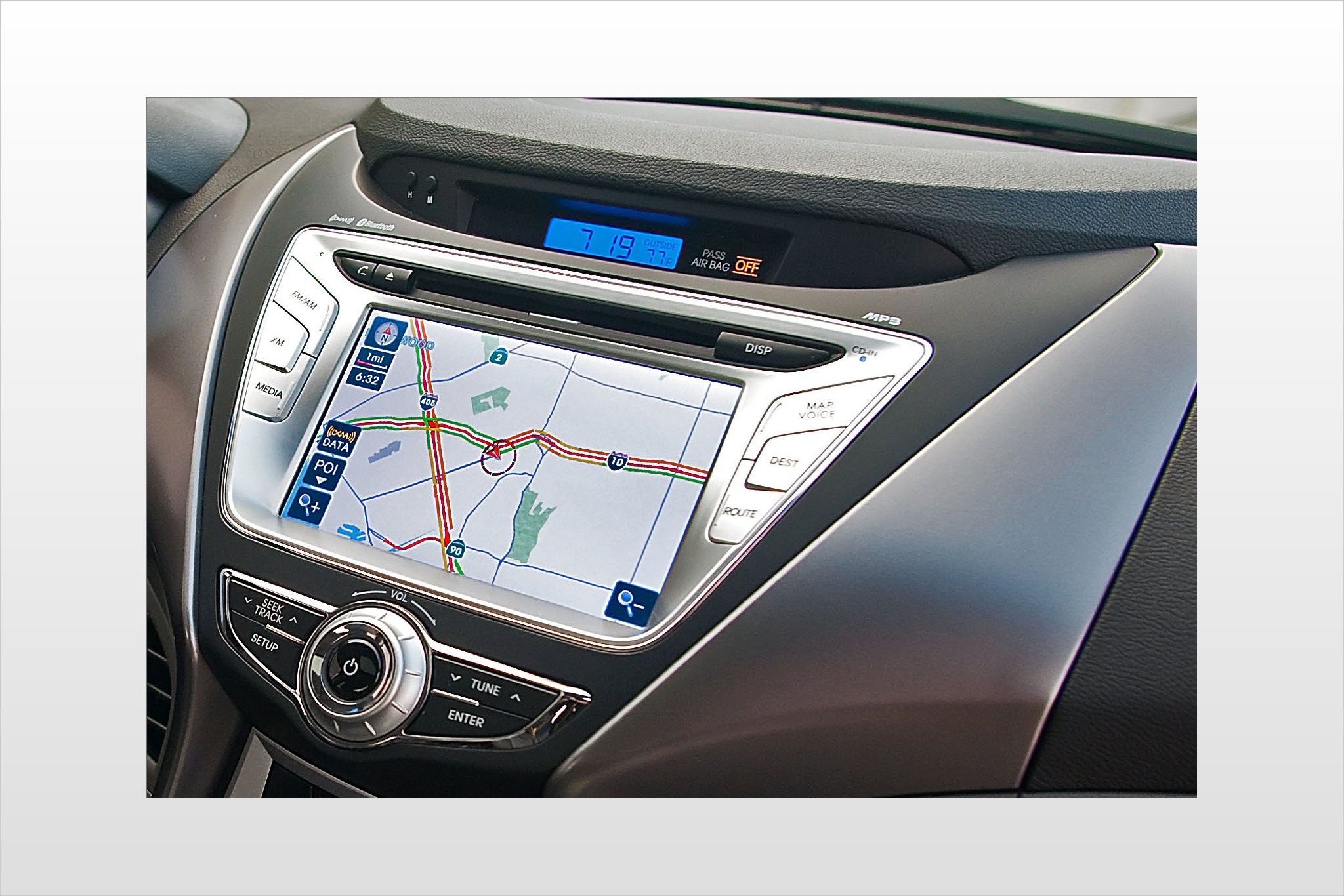 2012 Hyundai Elantra Limited Sedan Navigation System