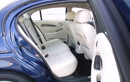 2002 Jaguar S-Type Rear Interior Shown