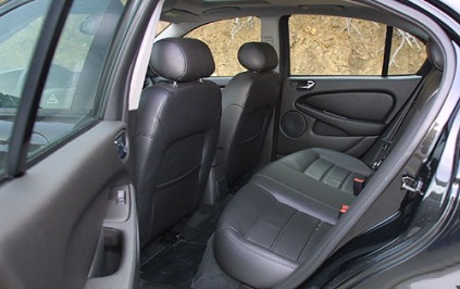 2003 Jaguar X-Type 3.0 Rear Interior Shown