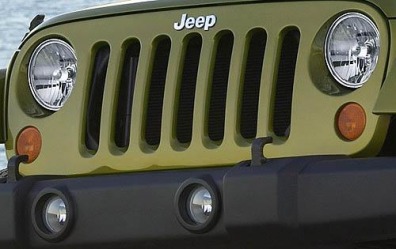 2008 Jeep Wrangler Unlimited Front Grille and Badging