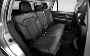 2011 Lincoln MKX Rear Interior Shown