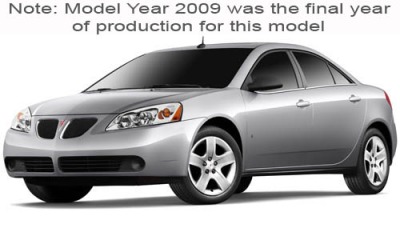 2009 Pontiac G6 4dr Sedan