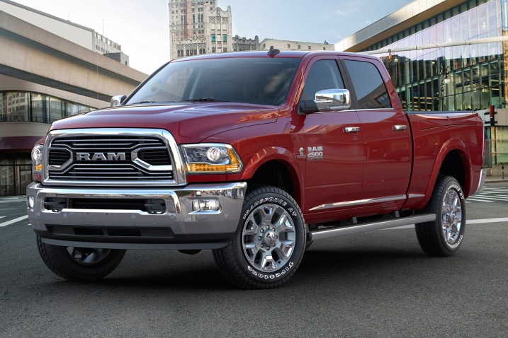 2016 Ram 2500 Limited Crew Cab Pickup with Options Shown.