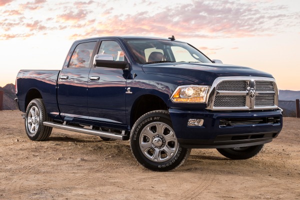 2015 Ram 3500 Limited Mega Cab Pickup Exterior Shown.