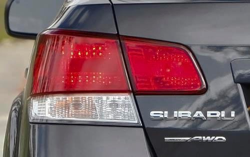 2011 Subaru Legacy 2.5i Tail Lamp and Rear Badging Shown