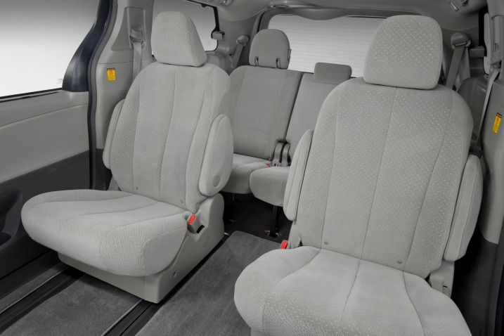 2012 Toyota Sienna LE 7-Passenger Passenger Minivan Rear Interior