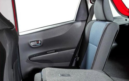 2012 Toyota Yaris SE Rear Interior